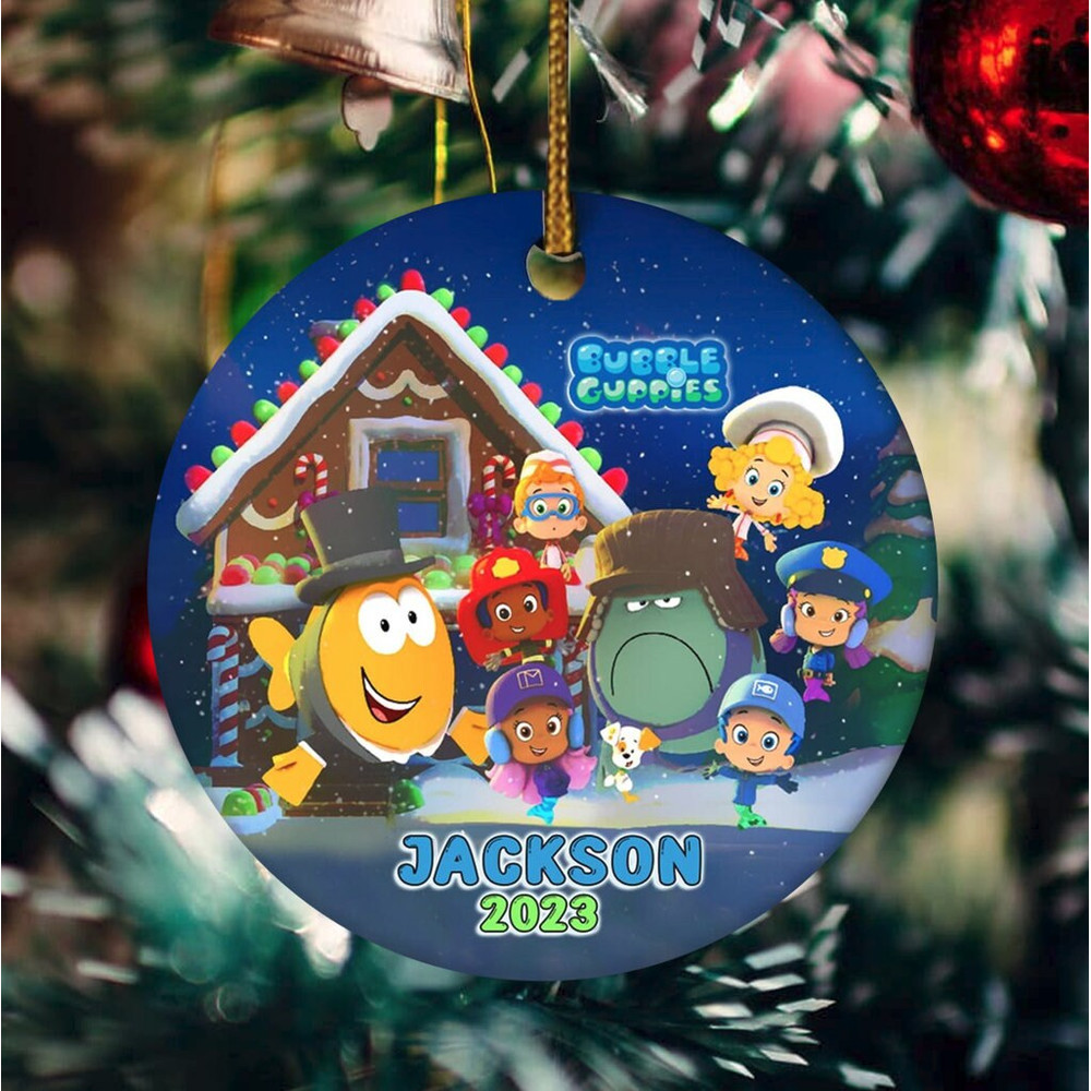 Custom Bubble Guppies Chirstmas Ornament,Bubble Guppies Christmas Gift,Christmas Ornament,Christmas Tree Decor,2023 Christmas Ornament - 1.jpg