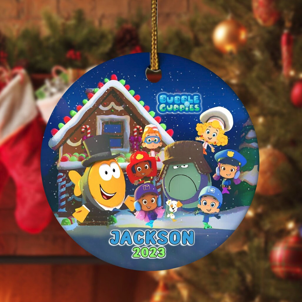 Custom Bubble Guppies Chirstmas Ornament,Bubble Guppies Christmas Gift,Christmas Ornament,Christmas Tree Decor,2023 Christmas Ornament - 2.jpg