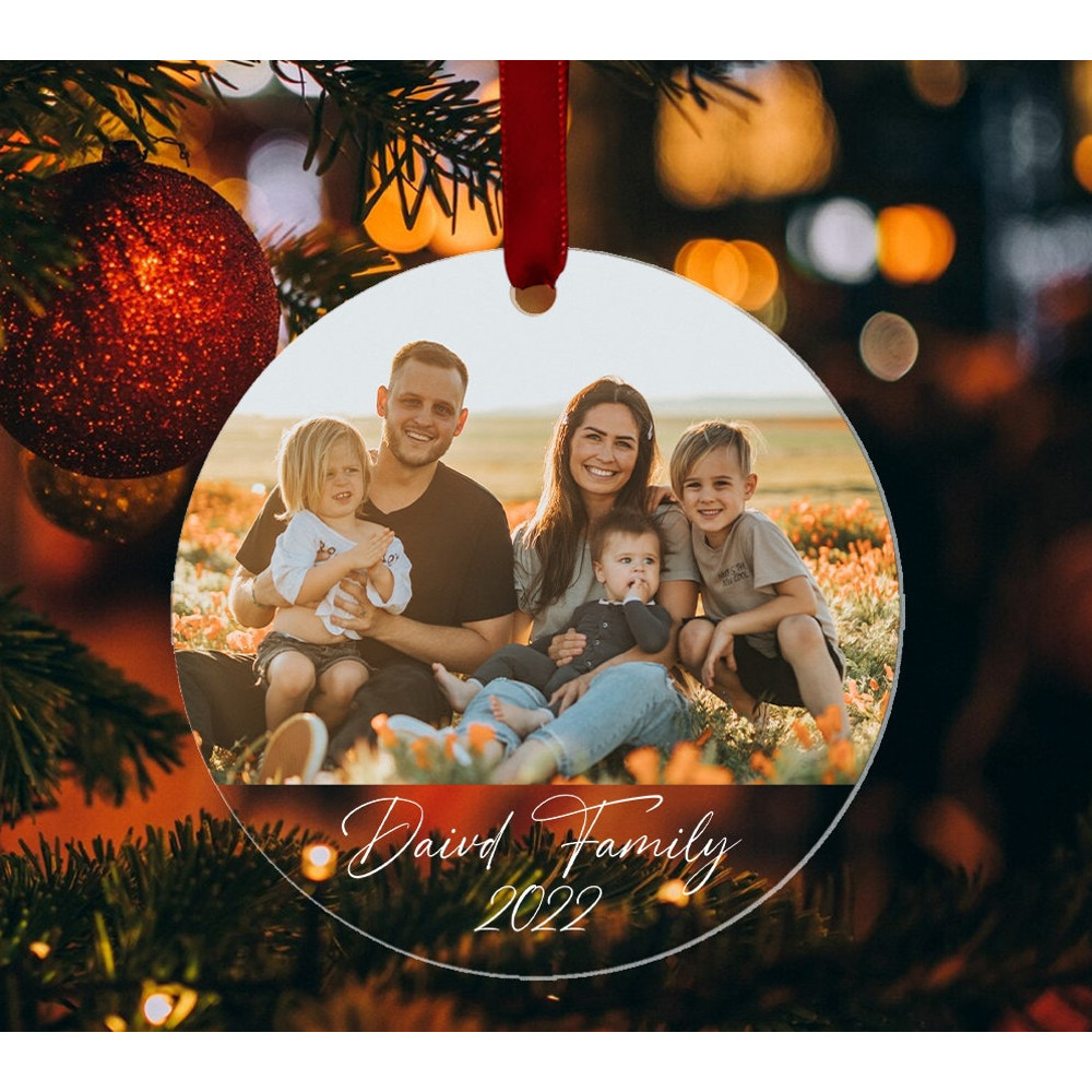 Custom Family Picture Ornament, Christmas Gift Ornament, Photo Ornament, Family Ornament 2022, Unique Christmas Decor, Memory Ornament - 2.jpg