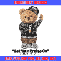 Teddy Bear embroidery design, Teddy Bear embroidery, logo design, embroidery file, logo shirt, Digital download.