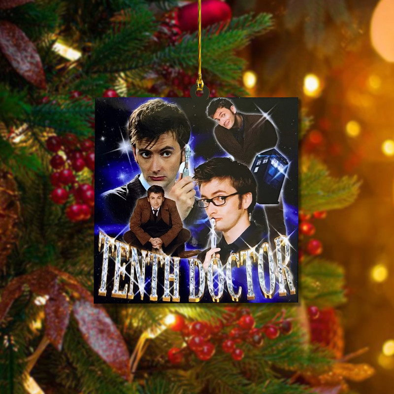 Doctor Who Christmas Ornament, 10th DoctorBabygirl Ornament, Doctor Who Movie Ornament, Christmas Tree Decor - 1.jpg
