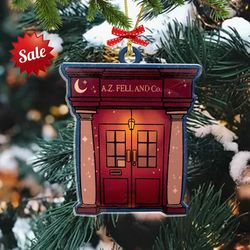 good omens christmas 2023 ornament, bildad the shuhite ornament, custom crowley ornament