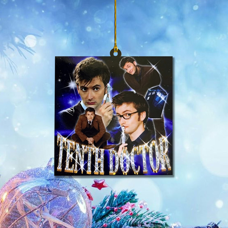 Doctor Who Christmas Ornament, 10th DoctorBabygirl Ornament, Doctor Who Movie Ornament, Christmas Tree Decor - 2.jpg