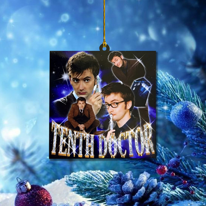 Doctor Who Christmas Ornament, 10th DoctorBabygirl Ornament, Doctor Who Movie Ornament, Christmas Tree Decor - 3.jpg