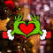 Grinch Heart Hand Ornament, Grinch Christmas 2023 Ornament, Christmas 2023 Decor, Grinch Gift, Tree Decor, Christmas Ornament, Stocking Tag - 1.jpg