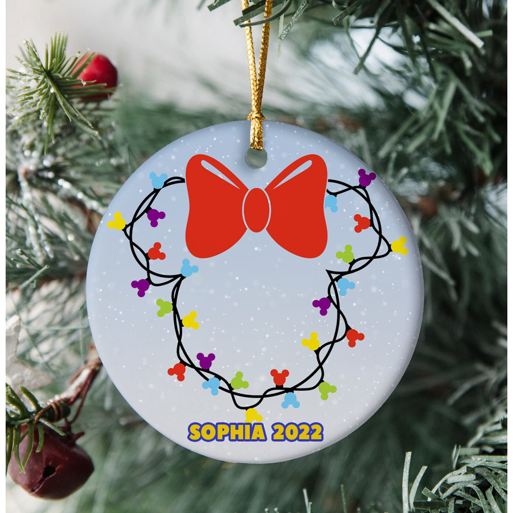 Personalized Disney Christmas Ornament, Disney Christmas Light Ornament, Disney Christmas Ornament, Christmas Gift, Merry Christmas Ornament - 3.jpg