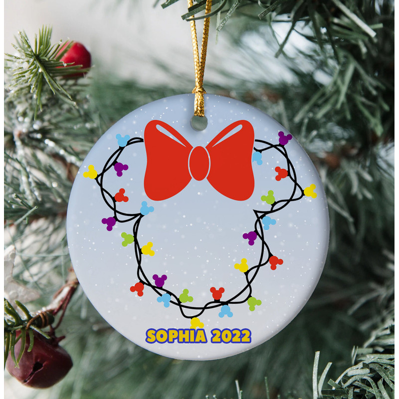 Personalized Disney Christmas Ornament, Disney Christmas Light Ornament, Disney Christmas Ornament, Christmas Gift, Merry Christmas Ornament - 3.jpg