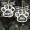 Personalized Dog Paw 2023 Christmas Ornament, Custom Dog Paw Ornament, 4D Customize Pet Christmas Ornament, Christmas 2023 Ornament - 1.jpg