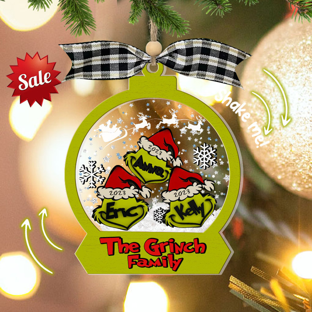 Personalized Grinch Hand Family Ornament, Grinchmas Ornament, Custom Grinch Family Christmas Ornament, Custom Family Christmas Gifts - 2.jpg