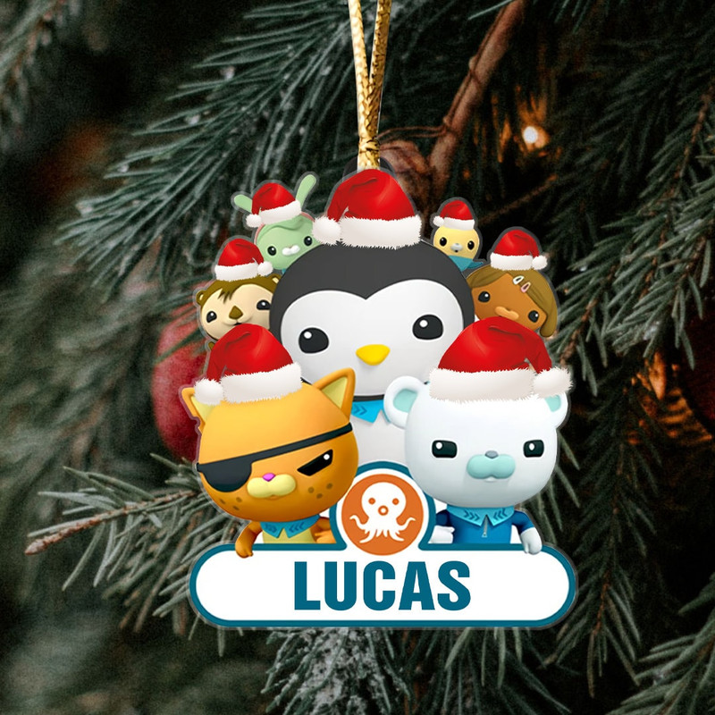 Personalized Octonauts Christmas Ornament, Octonauts Party Ornament, Octonauts Kids Ornament, Octonaut Xmas Kids Boy Girl Gift - 2.jpg