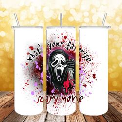 scream call me tumbler png, 3d tumbler wrap, straight design 20oz/ 30oz skinny tumbler png, instant download