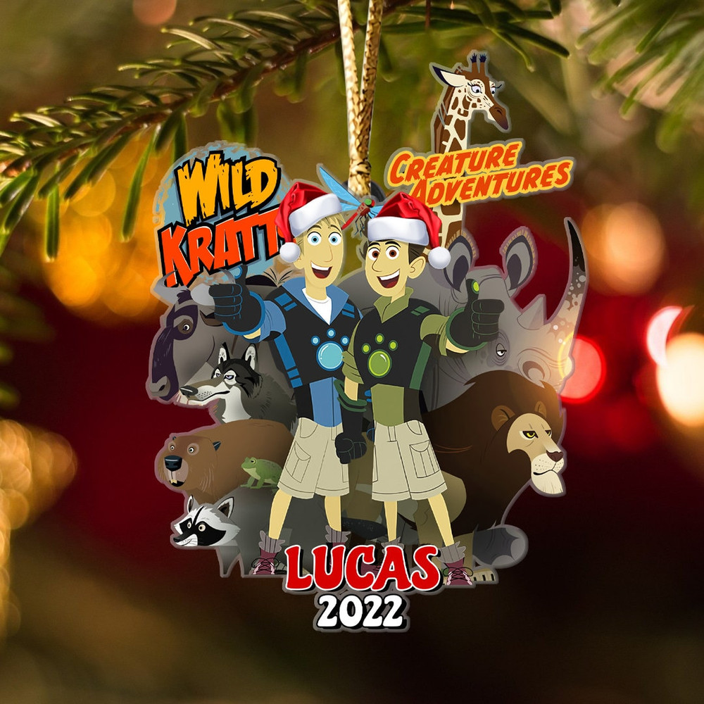 Personalized Wild Kratts Ornament, Wild Kratts Kids Christmas Ornament, Baby's First Christmas Ornament, Custom Christmas Ornament Gift - 1.jpg
