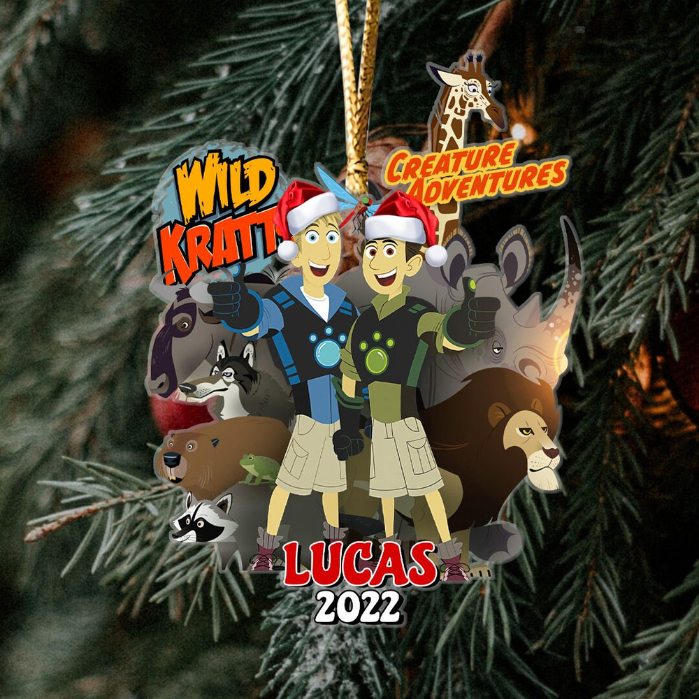 Personalized Wild Kratts Ornament, Wild Kratts Kids Christmas Ornament, Baby's First Christmas Ornament, Custom Christmas Ornament Gift - 2.jpg