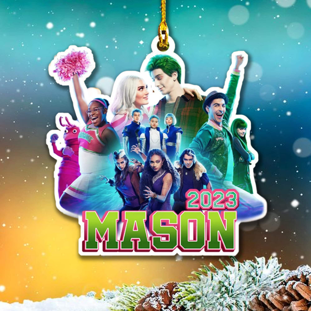 Personalized Zombies 3 Ornament, Zombies 3 Christmas Tree Ornaments, Addison and Zed Ornaments, Zombies 3 Stockings, Custom Ornaments - 3.jpg