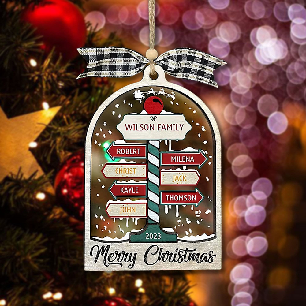 Pesonalized Family Christmas Ornament, Custom Family and Pet Ornament, Personalized 4D Christmas Ornament, Christmas 2023 Gifts - 2.jpg