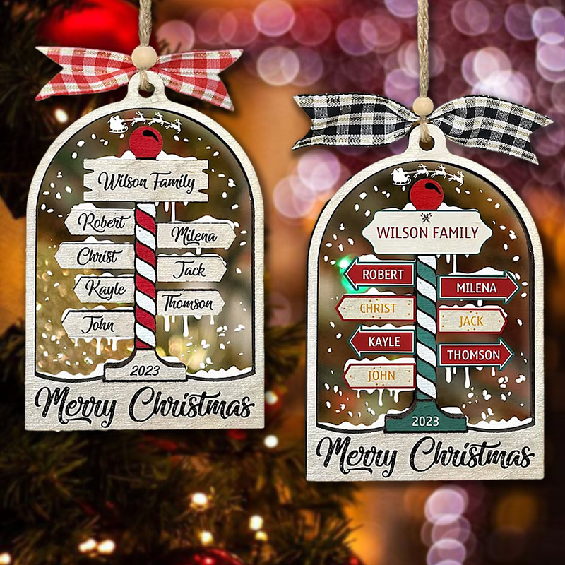 Pesonalized Family Christmas Ornament, Custom Family and Pet Ornament, Personalized 4D Christmas Ornament, Christmas 2023 Gifts - 2.jpg
