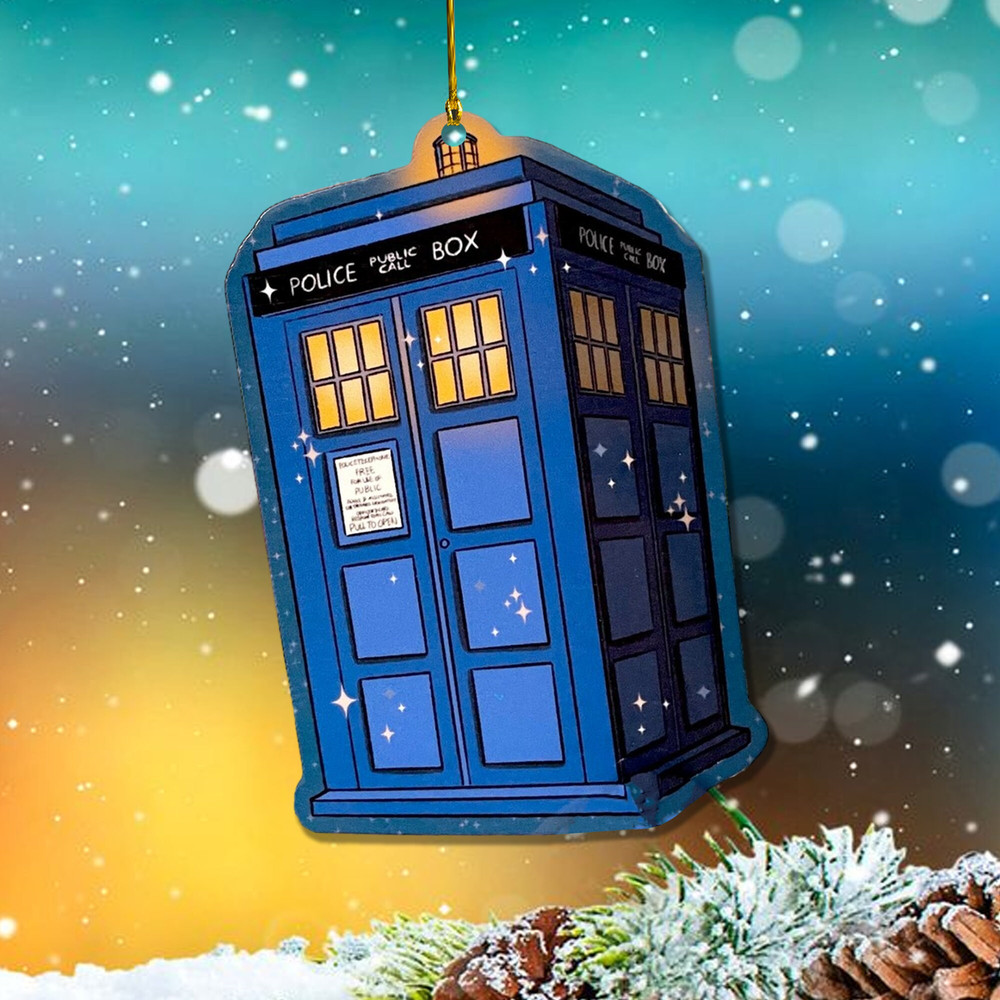 Tardis Doctor Who Ornament, Doctor Who Christmas Ornament, Doctor Who Movie Ornament, Christmas Tree Decor - 3.jpg