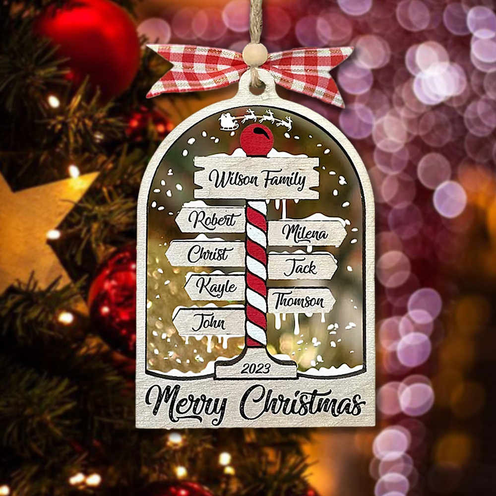 Pesonalized Family Christmas Ornament, Custom Family and Pet Ornament, Personalized 4D Christmas Ornament, Christmas 2023 Gifts - 1.jpg