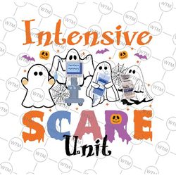 intensive scare unit icu boo crew png funny nicu picu nurse tech png, spocky nurse, happy halloween png, digital downloa