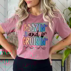 boozin cruisin shirt png, cruise shirt png, funny cruise shirt png, family cruise shirt png, cruise drinking tee, family