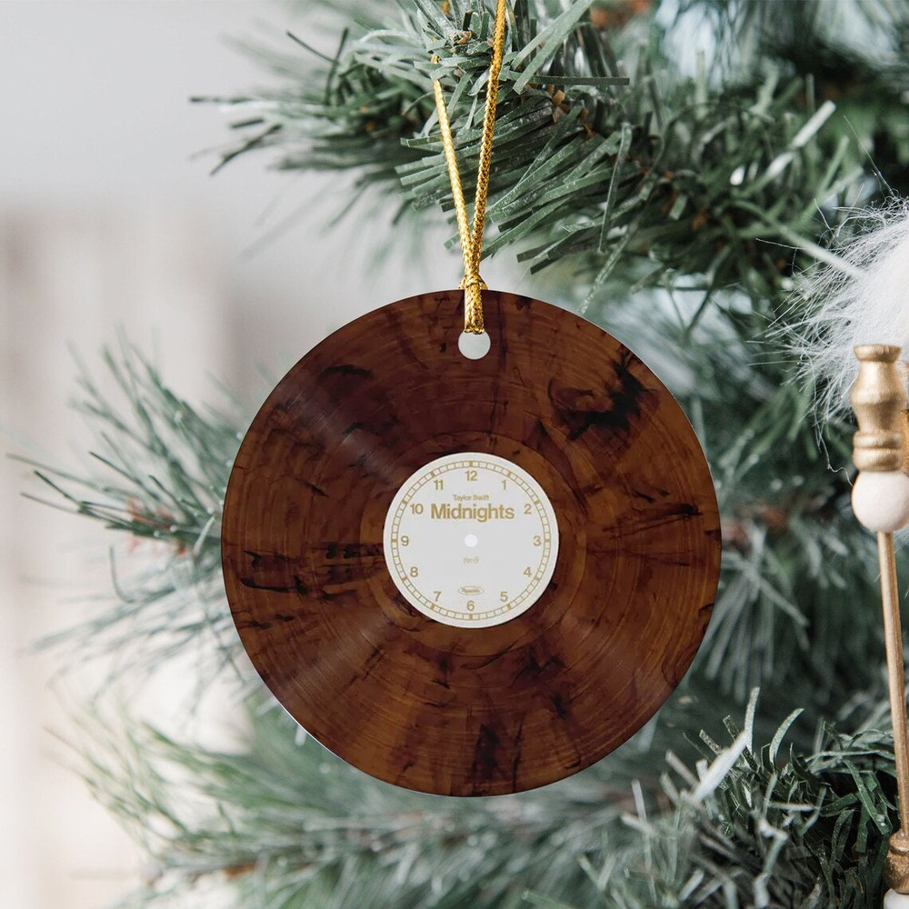 Midnights Mahogany Ornament, Taylor Ornament, Cd Christmas Ornament, Album Ornament, Swiftie Ornament, Ornament Gift Fan, Xmas Tree Decor - 2.jpg
