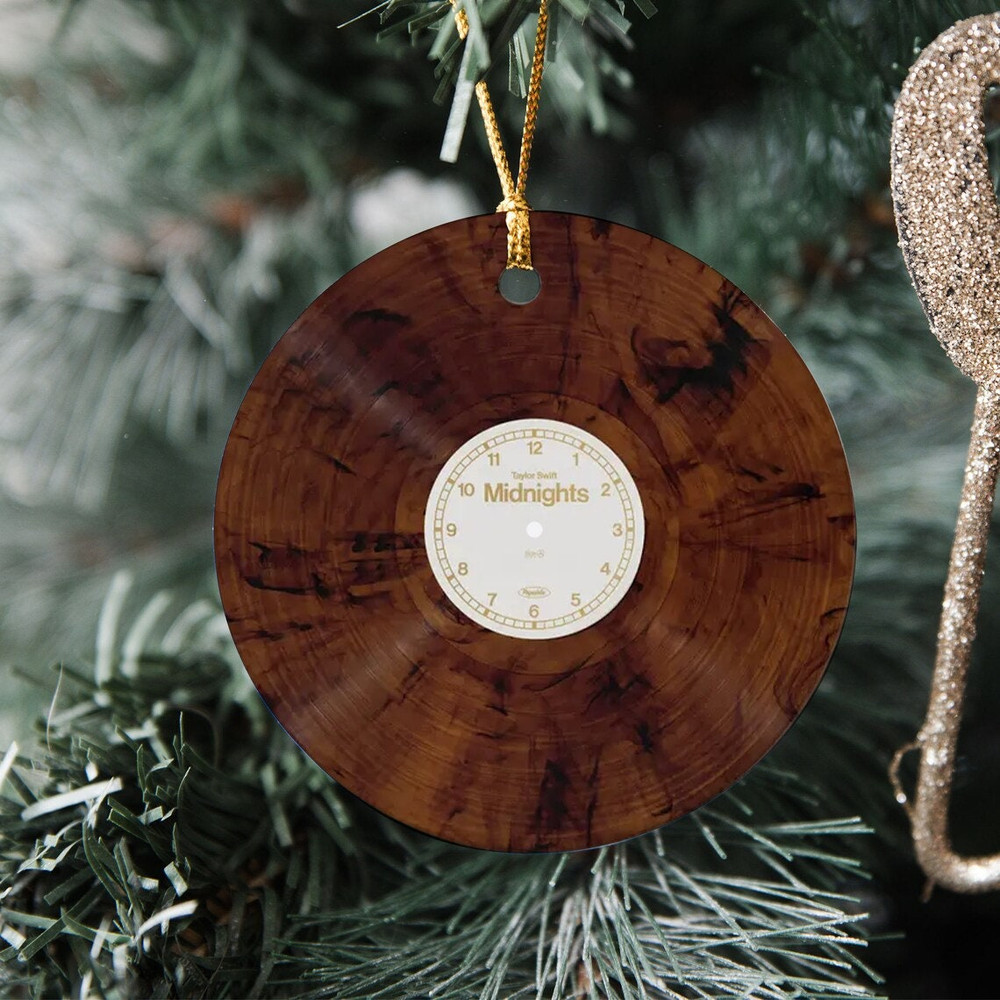 Midnights Mahogany Ornament, Taylor Ornament, Cd Christmas Ornament, Album Ornament, Swiftie Ornament, Ornament Gift Fan, Xmas Tree Decor - 3.jpg