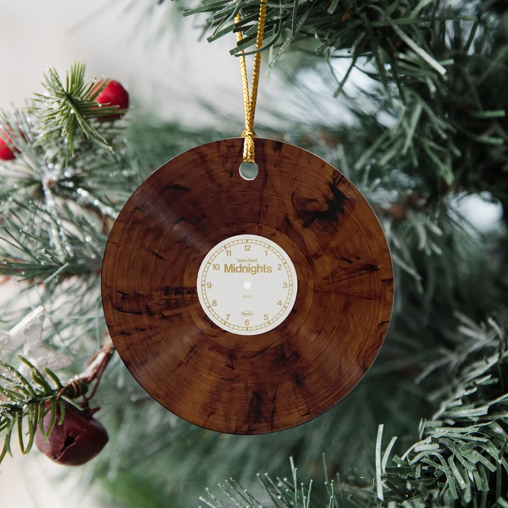 Midnights Mahogany Ornament, Taylor Ornament, Cd Christmas Ornament, Album Ornament, Swiftie Ornament, Ornament Gift Fan, Xmas Tree Decor - 4.jpg