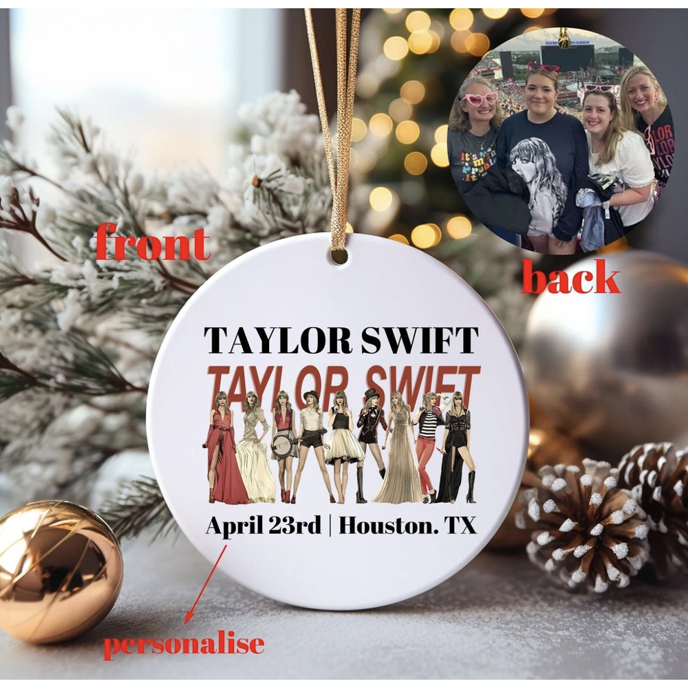 TayLor Swift Ornament, Taylor Swift Ornament, Taylor Swift Christmas, Merry Swiftmas Ornament, The Eras Tour Ornament - 1.jpg