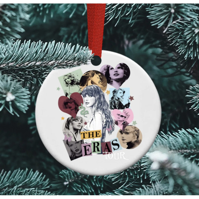 TayLor Swift Ornament, Taylor Swift Ornament, Taylor Swift Christmas, Merry Swiftmas Ornament, The Eras Tour Ornament - 1.jpg