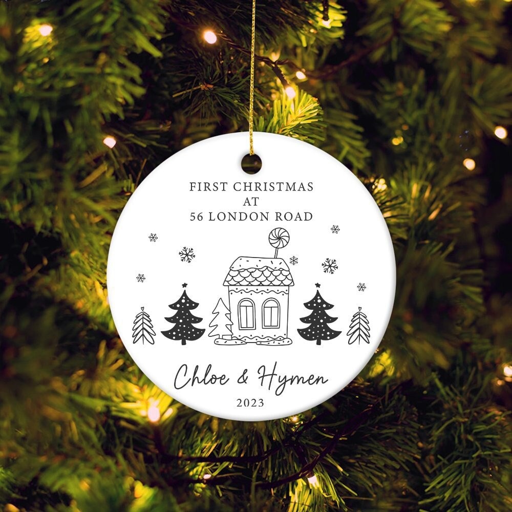 First Christmas in New Home Ornament, 1st Xmas New Home Bauble, New Home Christmas Decoration, Housewarming Gift, New Home Gift, Family Gift - 1.jpg