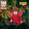 Custom Baby Dragon Photo Christmas Ornament, Personalized Baby's Photo Name Ornament, First Christmas Ornament, Christmas  Ornament 2023 - 2.jpg