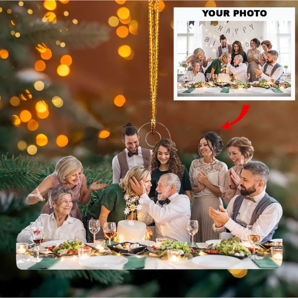 Custom Family Photo Ornament, Photo Ornaments, Photo Ornament Christmas, Picture Acrylic Ornament, Family Ornaments, Xmas Gift, Gift for Mom - 1.jpg