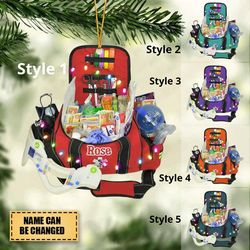 custom paramedic bag ornament, paramedic ornament