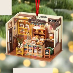 personalized baking room ornament, personalized ornament christmas gifts for baker