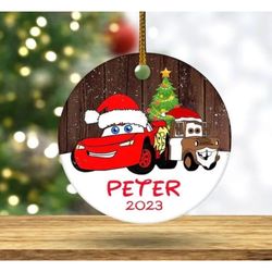 personalized cars ornaments, disney cars christmas ornament