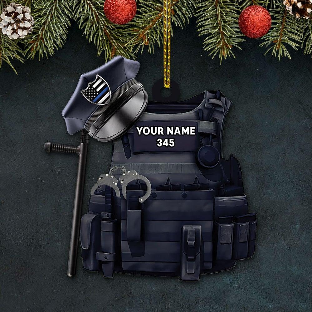 Personalized Decorative Gifts For Police Officers, Police'S Uniform Ornament, Custom Police Christmas Ornament, Christmas Gift For Police Of - 4.jpg