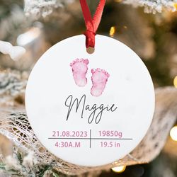 babys first christmas ornament 2023, customized babies 1st christmas