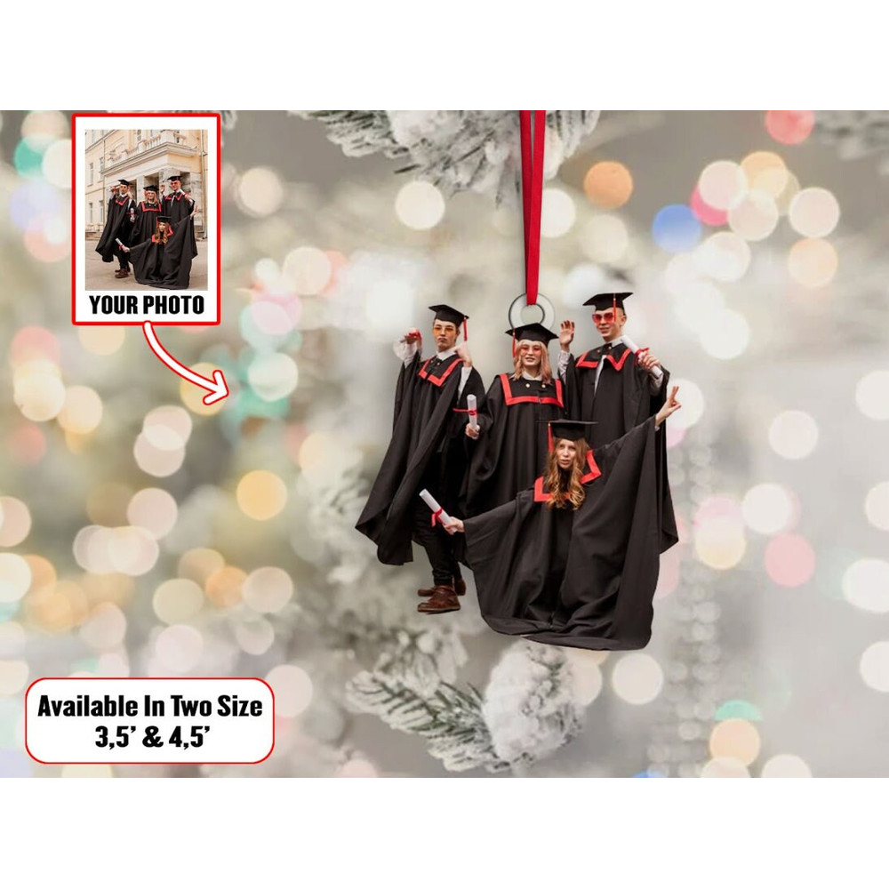 Custom Photo Graduation Ornament, Custom Photo Family Ornament, Collage Ornament, Christmas Ornament, Graduate Ornament, Gift For Graduate - 1.jpg