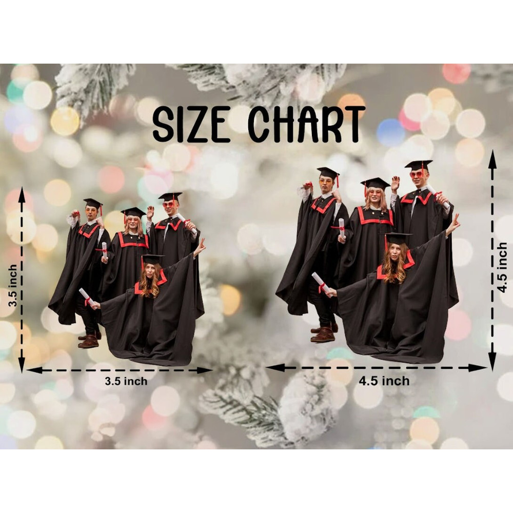 Custom Photo Graduation Ornament, Custom Photo Family Ornament, Collage Ornament, Christmas Ornament, Graduate Ornament, Gift For Graduate - 2.jpg