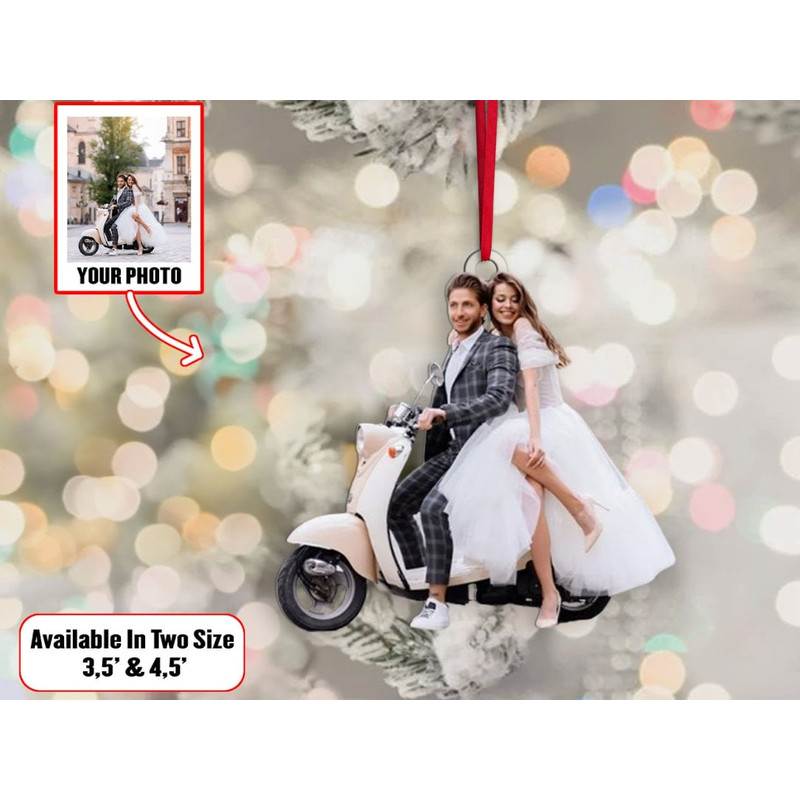 Custom Photo Married Ornament, Wedding Chritsmas Ornament, Custom Photo Ornament, Our First Ornament, Ms & Mr - 1.jpg