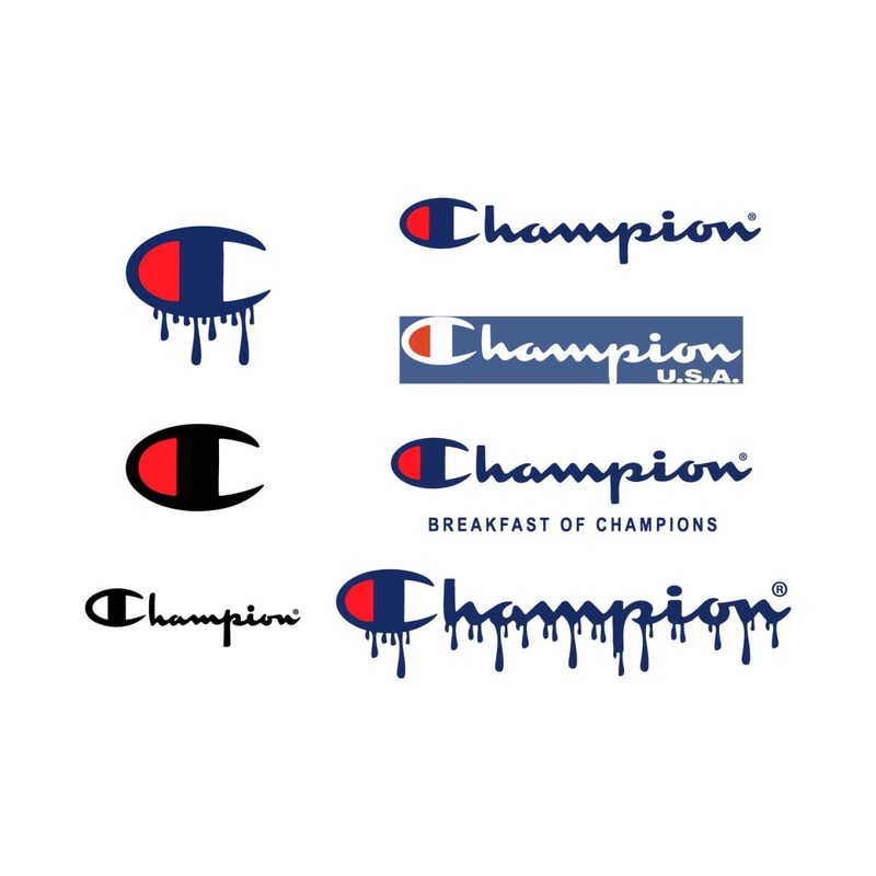 Champion Dripping Logo Svg Bundle, Trending Svg, Champion Lo