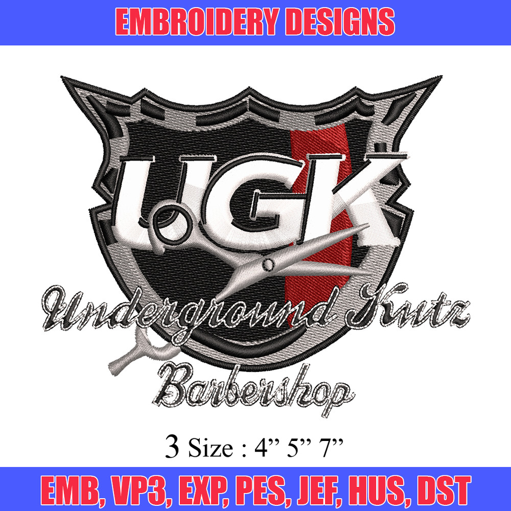 Ugk logo embroidery design, Ugk logo embroidery, logo design, embroidery file, logo shirt, Digital download..jpg