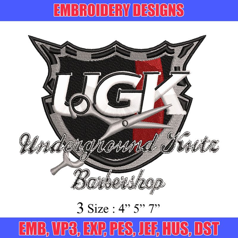 Ugk logo embroidery design, Ugk logo embroidery, logo design, embroidery file, logo shirt, Digital download..jpg