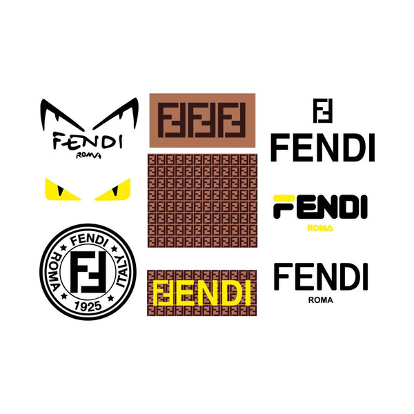 Fendi Logos Svg Bundle, Trending Svg, Fendi Svg, Fendi Roma - Inspire ...
