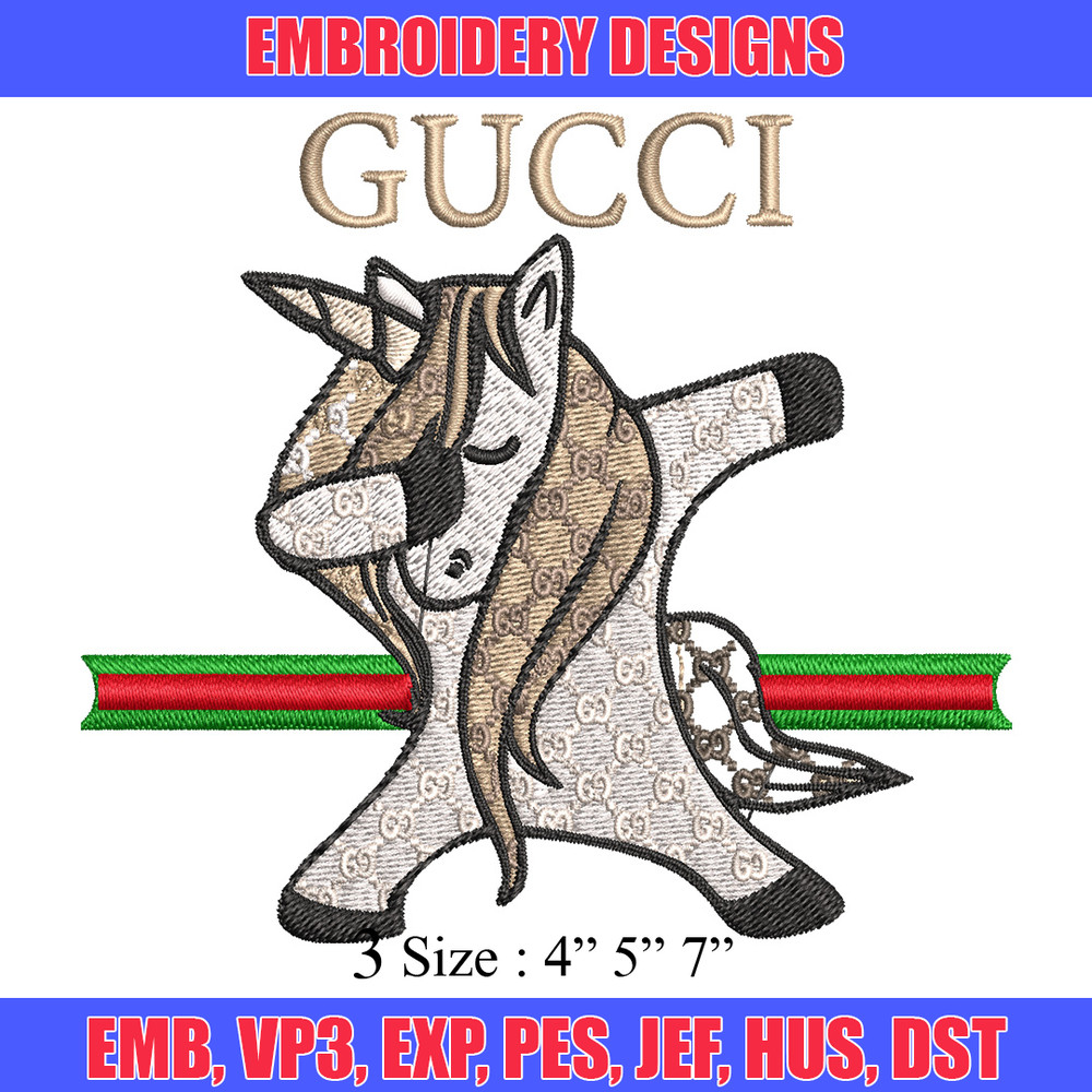Unicorn gucci Embroidery Design, Gucci Embroidery, Embroidery File, Logo shirt, Sport Embroidery, Digital download..jpg