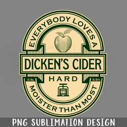 dickens cider label png download