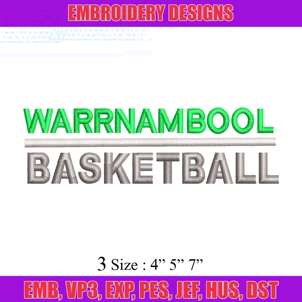 Warrnambool Basketball embroidery design, Warrnambool Basketball embroidery, logo design, logo shirt, Digital download..jpg