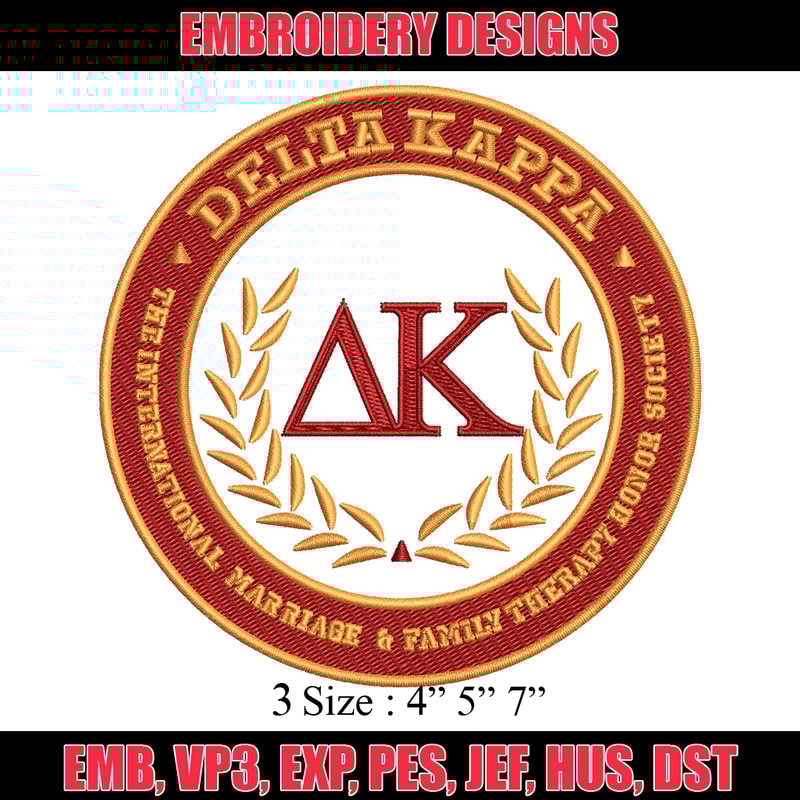Delta Kappa embroidery design, Delta Kappa Logo embroidery, logo design, embroidery file, logo shirt, Digital download.jpg