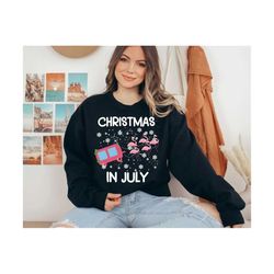 christmas in july pink png, 4th of july png, beach vacation png, christmas at the beach, summer holiday, summer xmas png