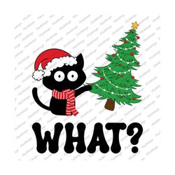 black cat what svg files for cricut - funny christmas black cat svg png